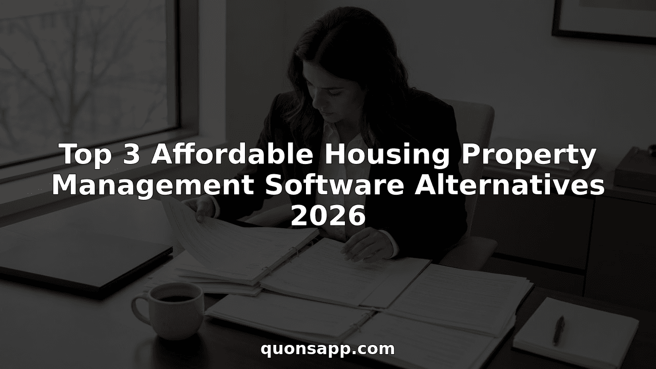 Top 3 Affordable Housing Property Management Software Alternatives 2026